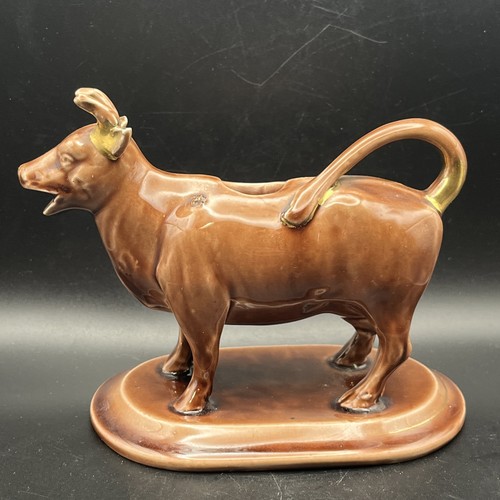 Antique pottery ceramic cow - antique, pottery/ceramic