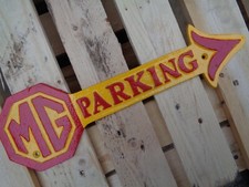 MG Octagon PARKING ARROW sign