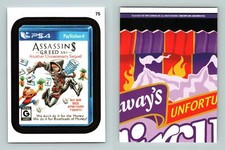 Assassin$ Greed #75 Wacky Packages 2015 Topps Card/Sticker