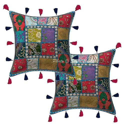 Patchwork cushion cover - cover, boho