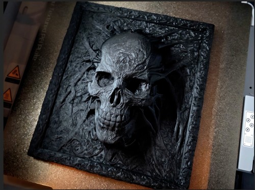 Skull wall art flat back - wall,