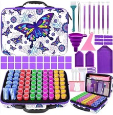 70 Slots Diamond Painting Storage Box, Bead Organizer & Tool Kit - 5D DIY Art