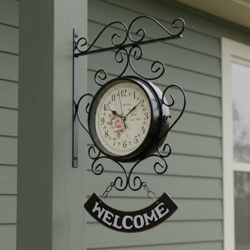 Double sided wall clock - double,