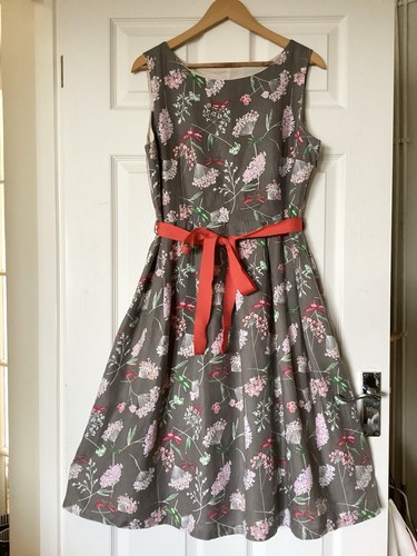 Kew brown cotton floral - floral, &