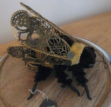 Large Steampunk Fabric Sculpture of Bumble Bee