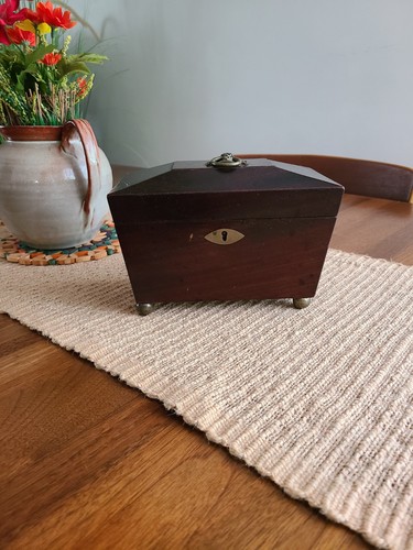 Tea caddy antique 1800 - -,