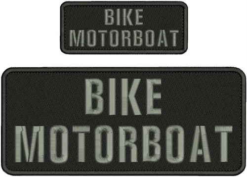Bike motorboat embroidery - bike,