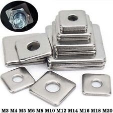 A2 Stainless Steel Square Plate Washers M3 M4 M5 M6 M8 M10 M12 M14 M16 M18 M20