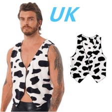 UK Men Cowboy Cosplay Costume