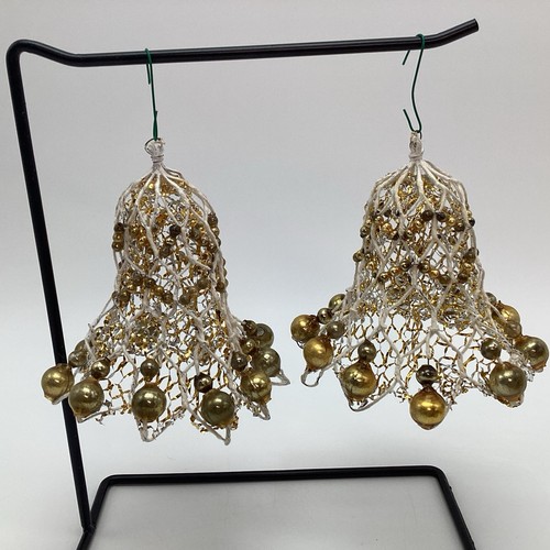 Vintage gold mercury glass - 2,