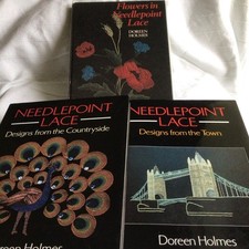 3 Needlepoint Lace books D. Holmes. Reduced  bargain.
