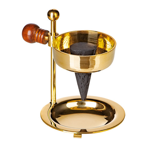 Brass incense resin burner - incense,