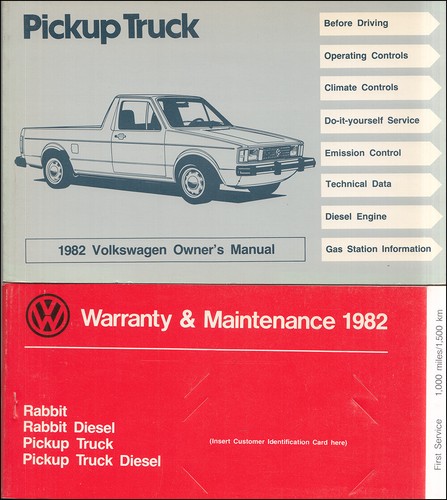 1982 pickup owners manual - pickup,