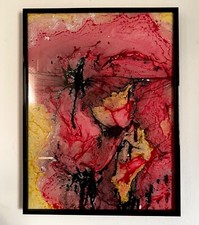 Abstract Crimson Lily -