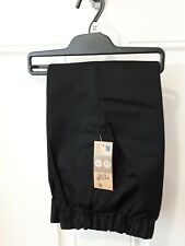 Tesco F&F Fairtrade Cotton Blend Boys School trousers Black Ages 5-6 and 8-9 yrs