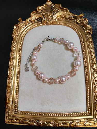 Vintage style pink faux - vintage,