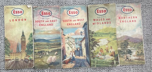 Vintage esso road - maps, 5