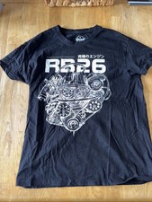 Petrolheart T Shirt RB26 Engine Print Xs Nissan Black