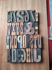 Vintage WOODEN Letterpress
