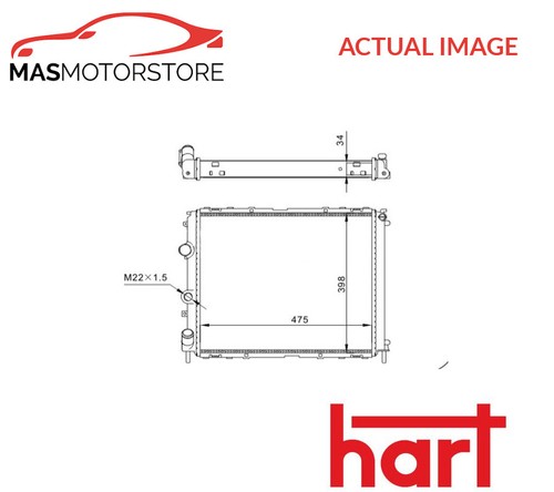 Engine cooling radiator hart - engine,