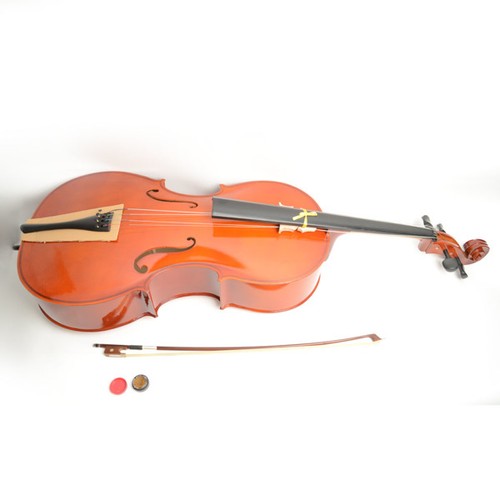 Retro cello case bow - retro, rosin