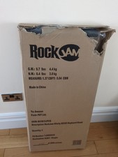 RockJam XX-363 Xfinity Double braced Keyboard Stand with Locking Straps, Black