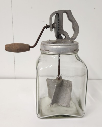 Vintage glass blow butter - 4/40,