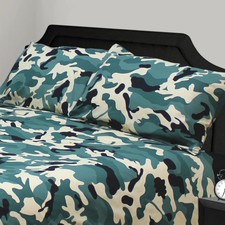 Camo Green Camouflage Duvet