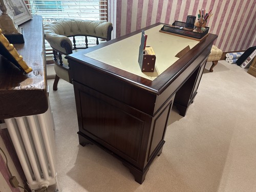 Old fashioned desk with - old,