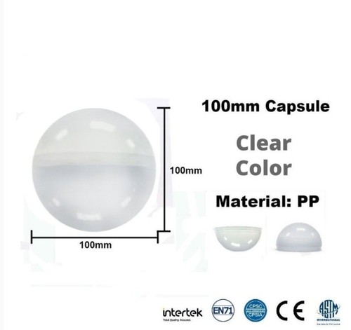 15pcs clear 100mm - clear, 3.9"