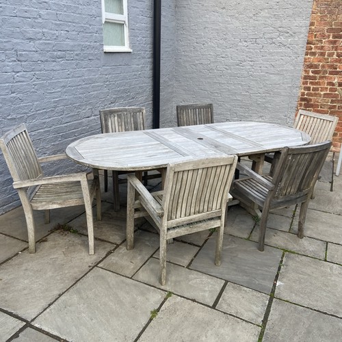 Solid teak garden table wirh - solid,
