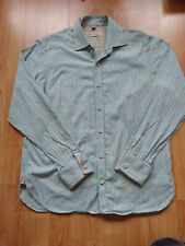 Clerk & Teller Vintage Blue & Brown Check Cotton Long Sleeve Shirt Size 4(Large)