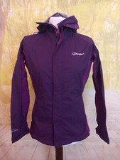 Berghaus purple 100% nylon shell polyurethane hooded Jacket. UK women's size 12