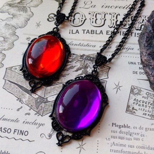 Goth victorian cameo - goth, necklace