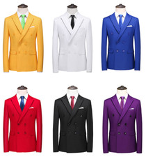 New Double Breasted Men Suit