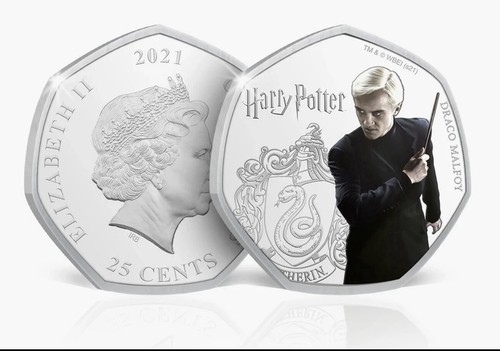 Harry potter 25p coin draco - 25p,