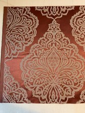 Red And Beige Boho Style Fabric Remnant 50cm w x 45cm 