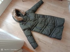 Saint& Sinner Warm Parka Style Coat, Green, Size Ladies 8