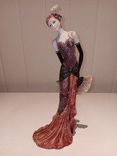 REPRODUCTION ART DECO STYLE LADY FIGURINE