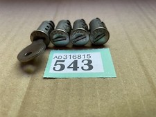 GENUINE set of 4 THULE USED MATCHING  BARREL LOCKS PLUS KEY  Number N096
