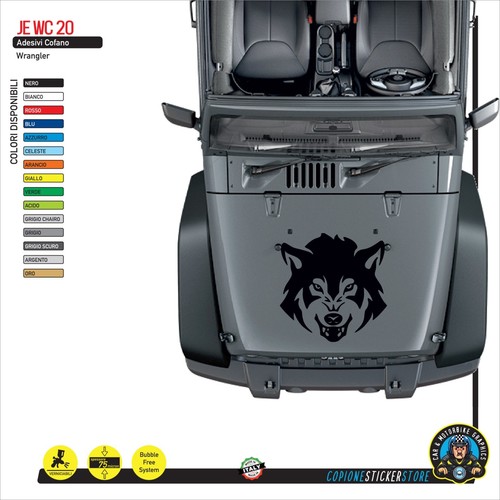 Adhesive graphics head wolf - graphics,