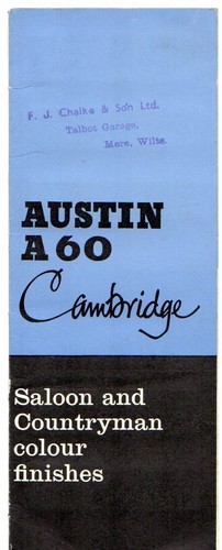 Austin a60 cambridge colour - austin,