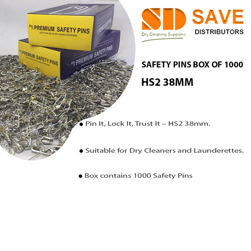 Safety pins box - pins,