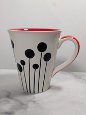 Whittard Of Chelsea Mug Abstract Design Red Interior Large Excellent Condition 