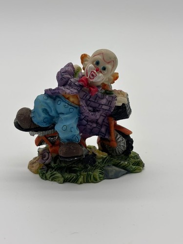 Vintage clown riding bicycle - clown,
