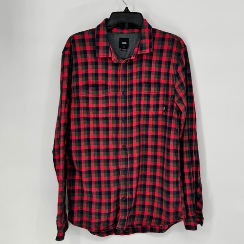 Vans mens red black - vans,