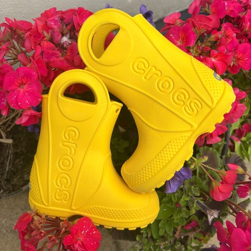 Preloved crocs yellow kids - yellow,