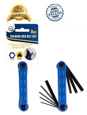 DID 8pc Folding Hex Key Set Metric Allen Alan Wrench 1.5-6mm DIY Tools Garage