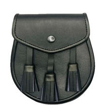 Scottish Kilt Sporran Black Leather Adult Chain Belt Highland Kilt Sporran Kilt