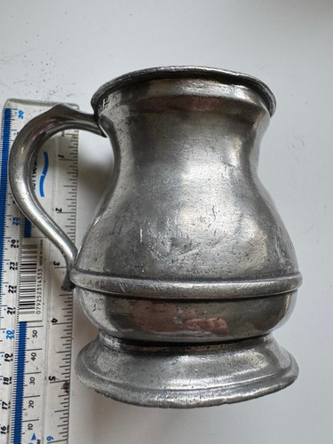 Pewter pot bellied half - pewter,